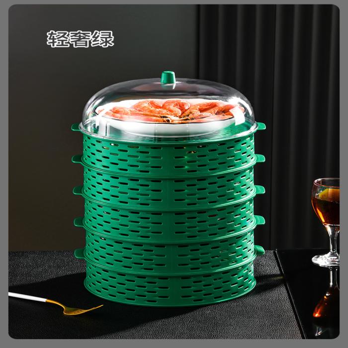 Hollow vegetable cover Dining Table Food Cover kitchen shelf 5 layer food dust cover anti-insect and anti-fly leftovers storage artifact-000068
